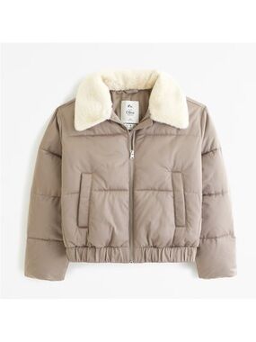 NWOT Abercrombie & Fitch The Ultra Collection Puffer Bomber Jacket